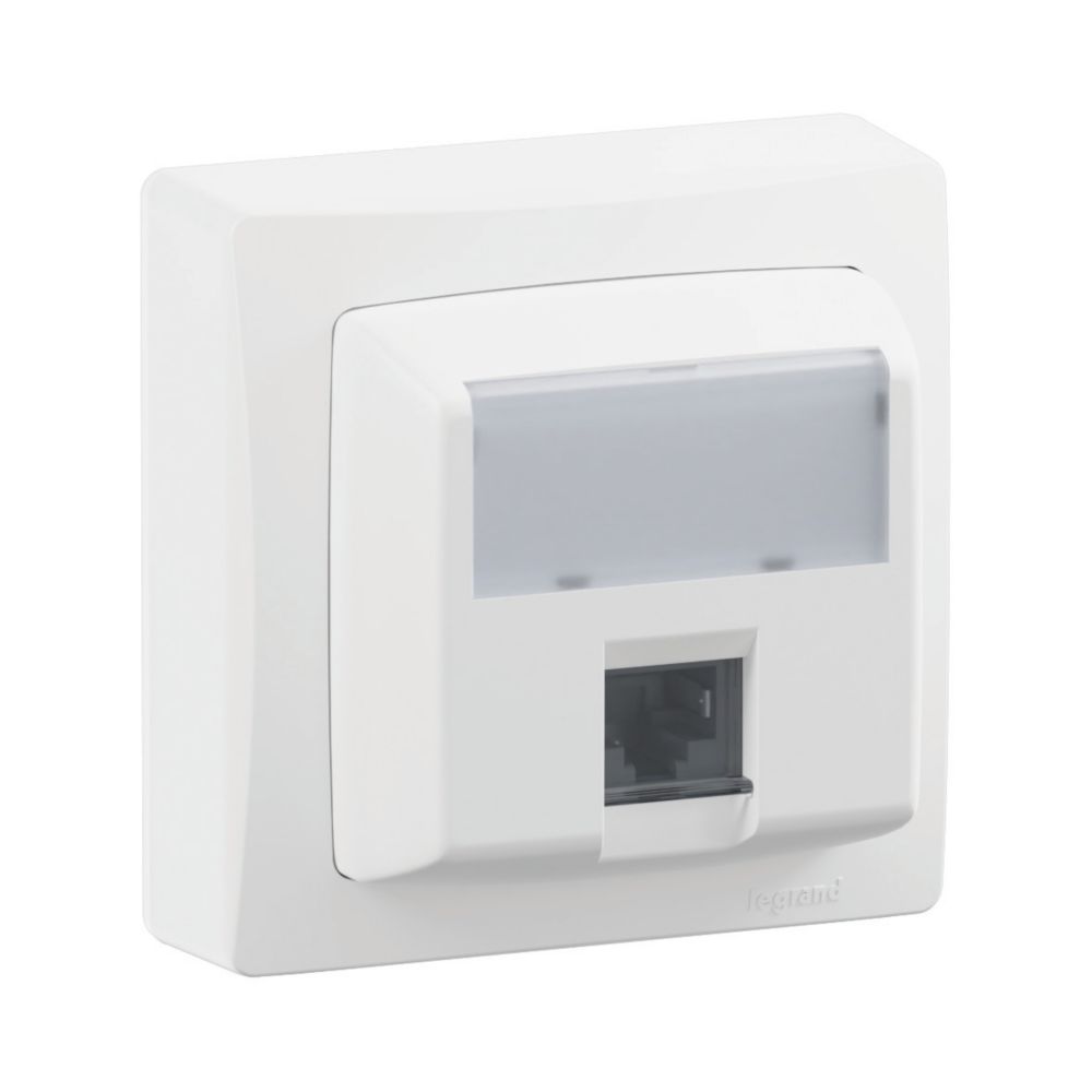 Prise RJ45 1 poste blanc Legrand ASL