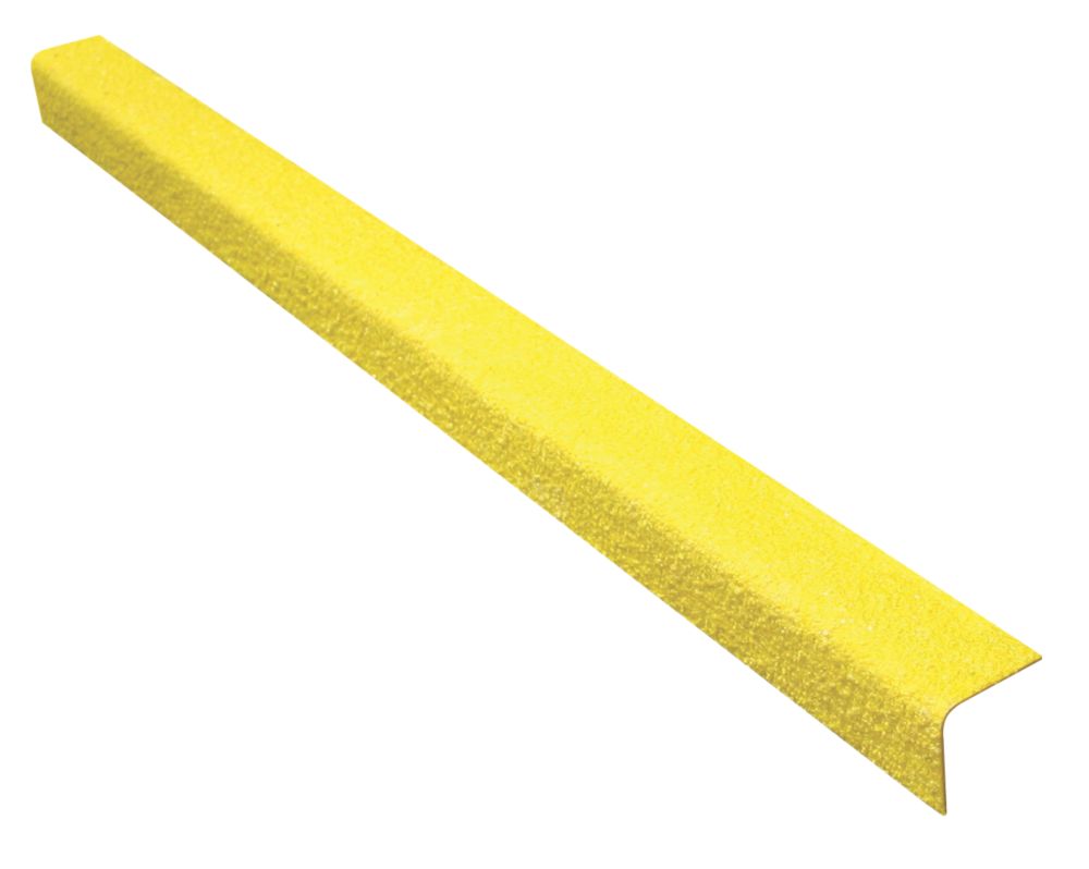 Nez de marche GRP antidérapant jaune COBA Europe 1 000 x 55 x 55mm