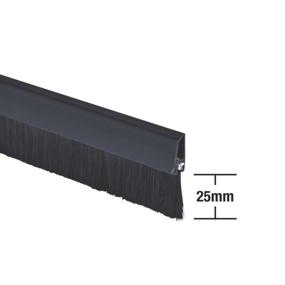 KOTARBAU Joint de brosse noir 100 cm bas de porte isolant bas