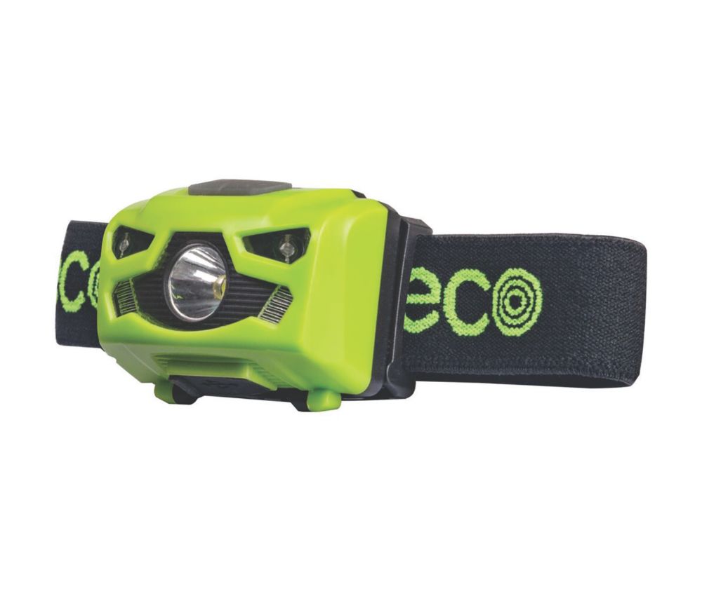 Lampe frontale à LED rechargeable Luceco noir/vert 170lm