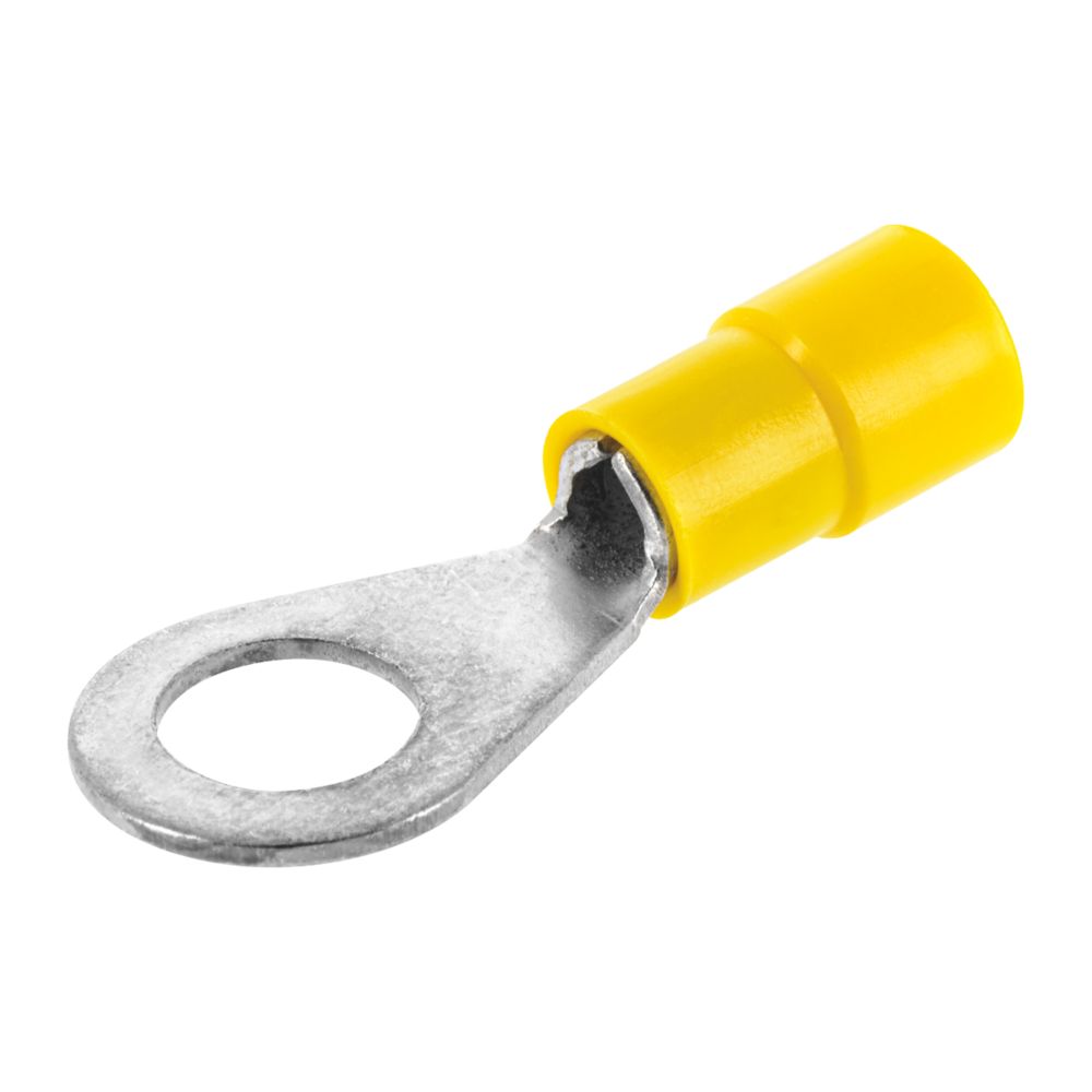 Cosses à sertir jaunes isolées à œillet 15mm Klauke, lot de 50