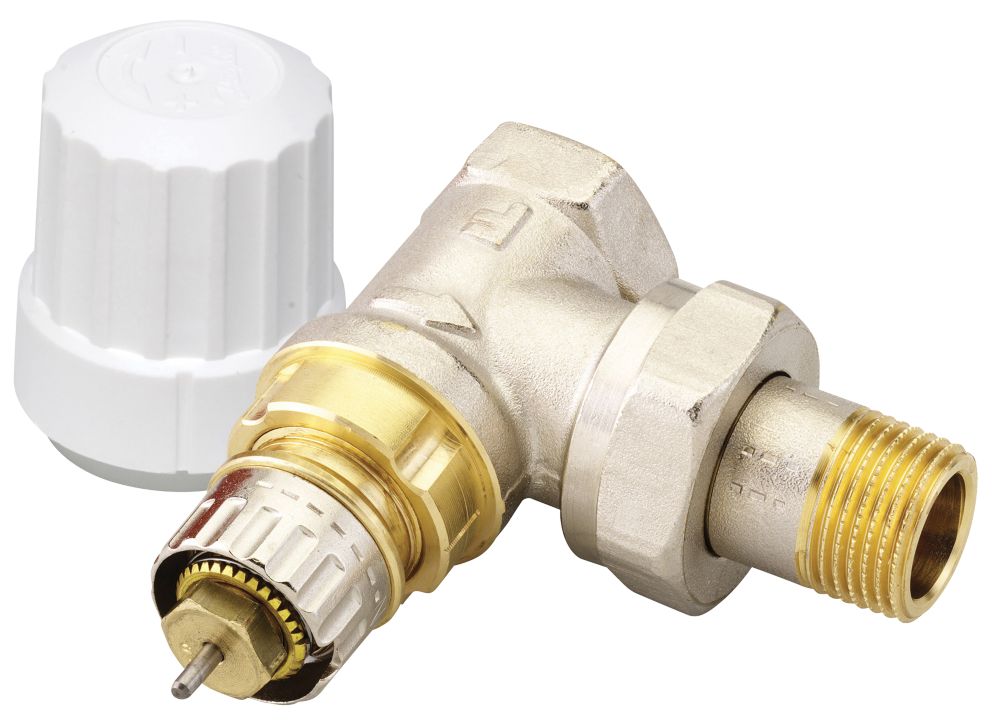Robinet de radiateur thermostatique droit Danfoss 3/8" x 3/8"