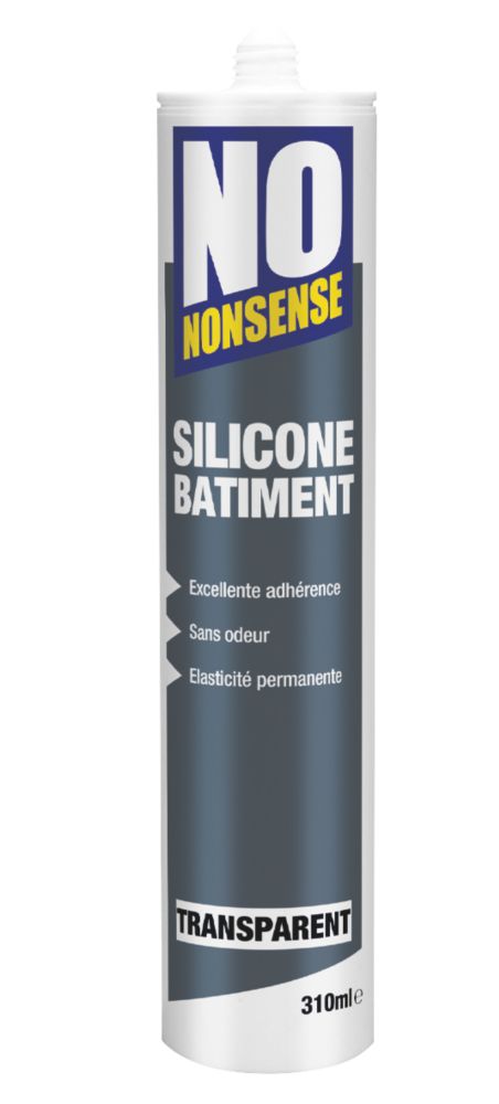 Mastic silicone de construction No Nonsense transparent 310ml