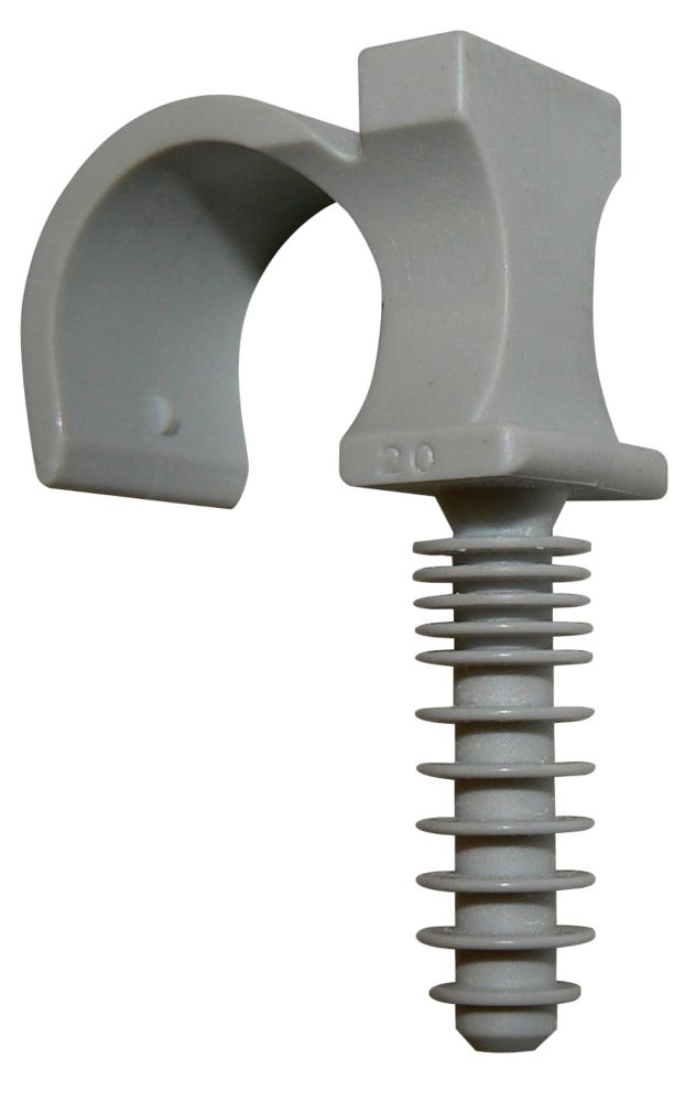 Clips de tuyau simples Fixoconnect 16mm, gris, lot de 100 Étanchéité