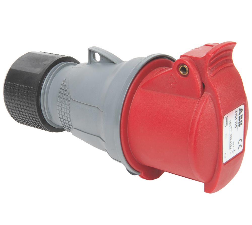 Prise mobile 3P+E 16A 415V rouge IP44 ABB