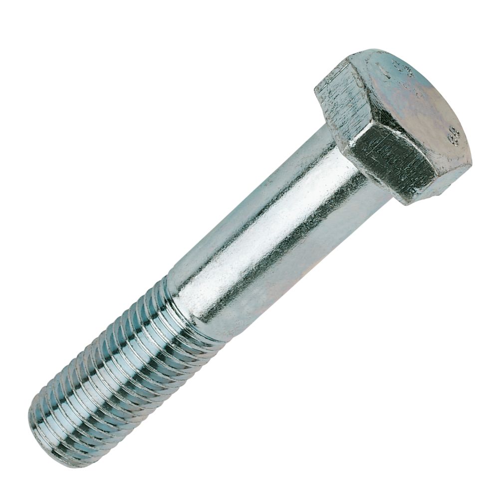 Vis à métaux en acier à tête hexagonale à haute résistance zingué brillant Easyfix M16 x 150mm, lot de 25