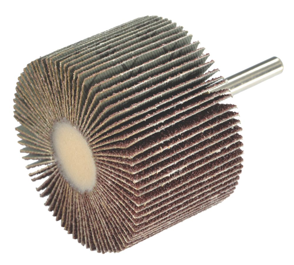 Roue à lamelles abrasive pour perceuse sur tige 60mm grain 80
