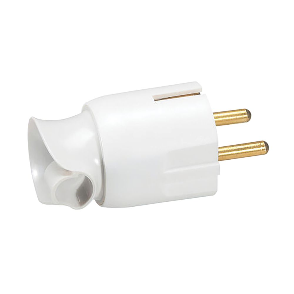 Prise blanche 2P+T 16A avec entrée rotative à 360°, Legrand