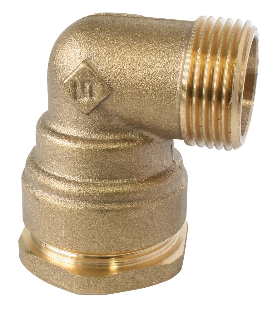 Coude mâle en laiton SUMO à visser pour tube PE 32mm x 26/34 - 1" Pronorm