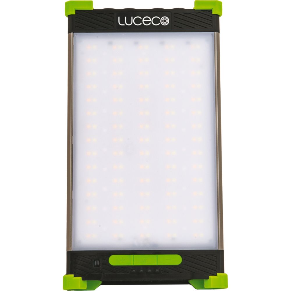 Projecteur de chantier LED rechargeable Luceco LILHD15GCC-01 2100lm - avec Power Bank