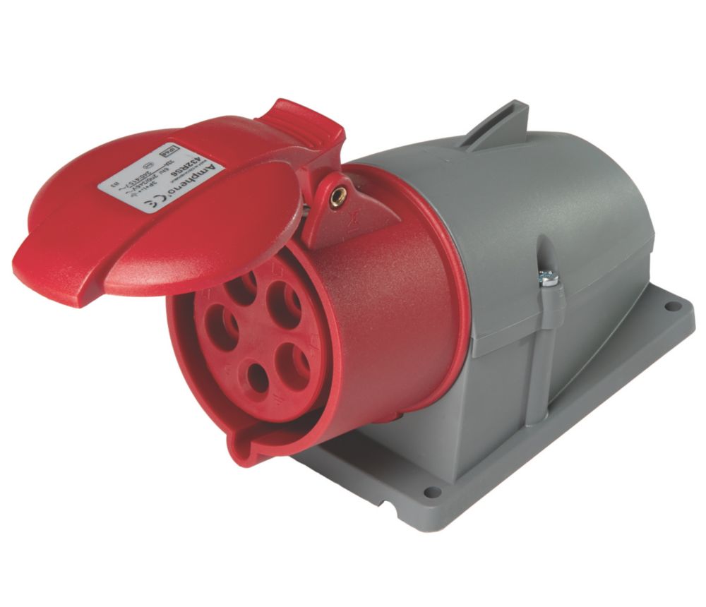 Prise fixe saillie 4P+E 32A 415V rouge IP44 ABB
