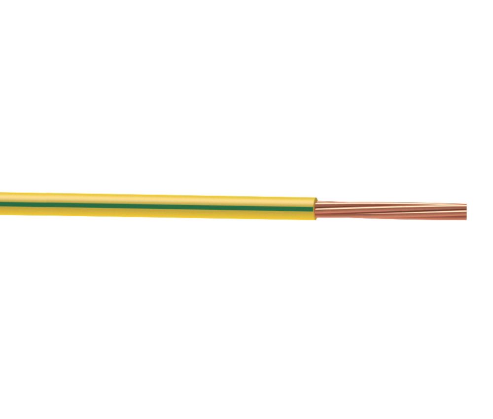 Fil électrique HO7V-R 1x10 mm² 50m Vert/Jaune