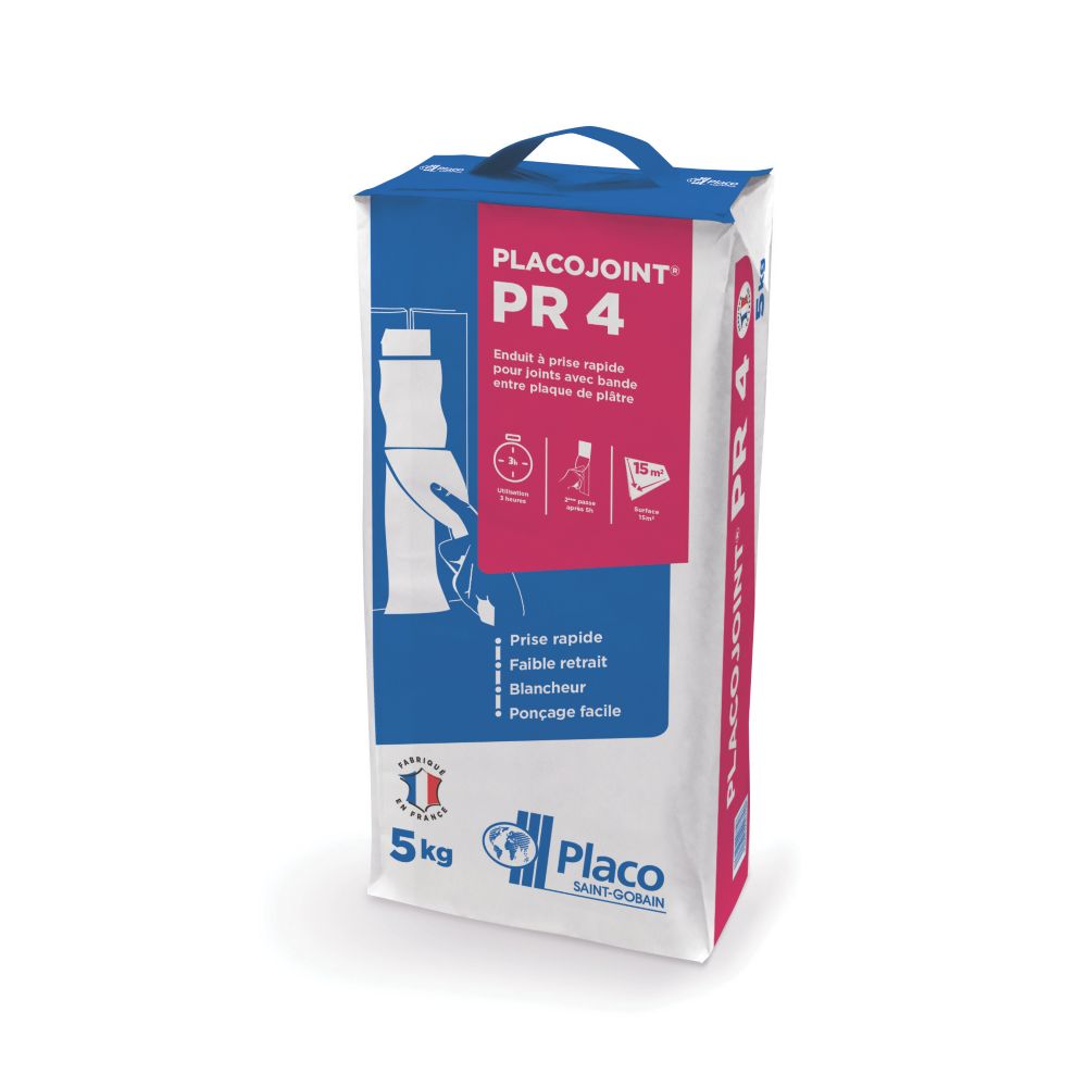Enduit à joint en poudre PR4 Placojoint 5kg Placo