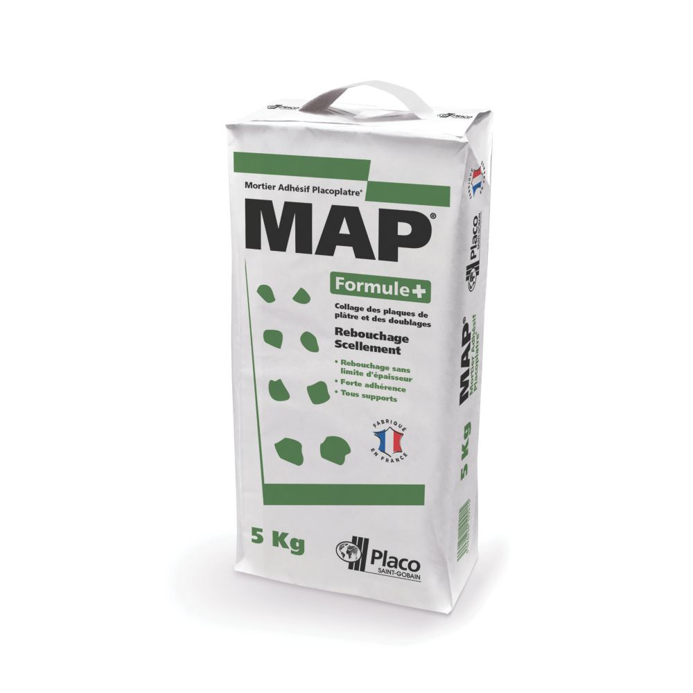 Mortier adhésif MAP Placoplatre 5kg Placo