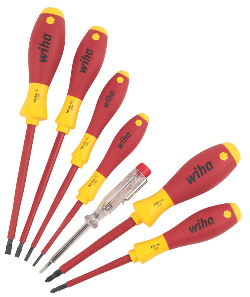 Assortiment de 7 tournevis VDE Wiha SoftFinish