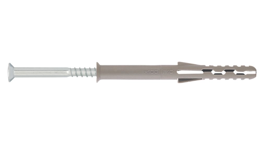 12 chevilles nylon pour menuiserie PA6 Rawlplug KKR 10 x 100mm