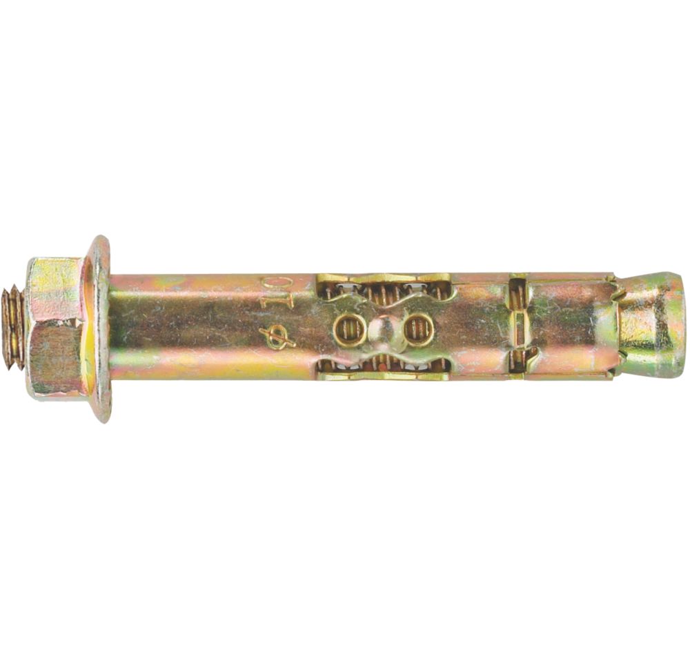10 boulons d'ancrage passivés argent Rawlplug Rawlok 12 x 130mm M10