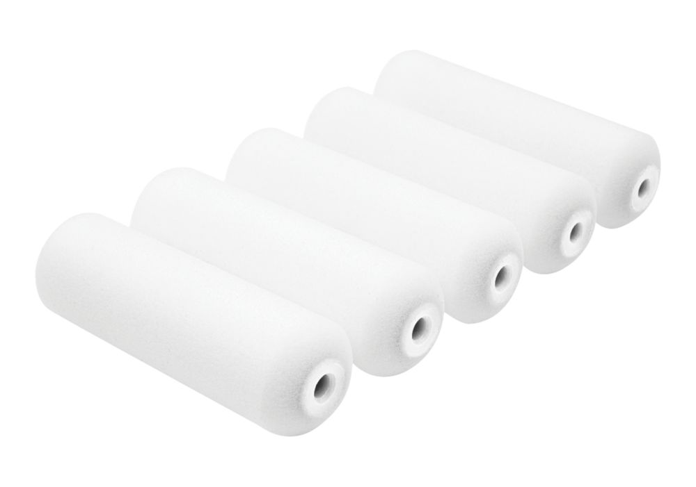   Manchons de rouleau en mousse à poils courts Gloss 4" x 15mm, pack de 5