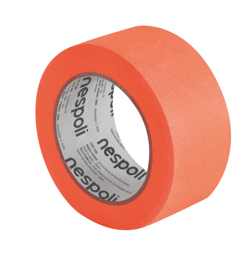 Ruban PVC Nespoli orange 33m x 50mm, lot de 1