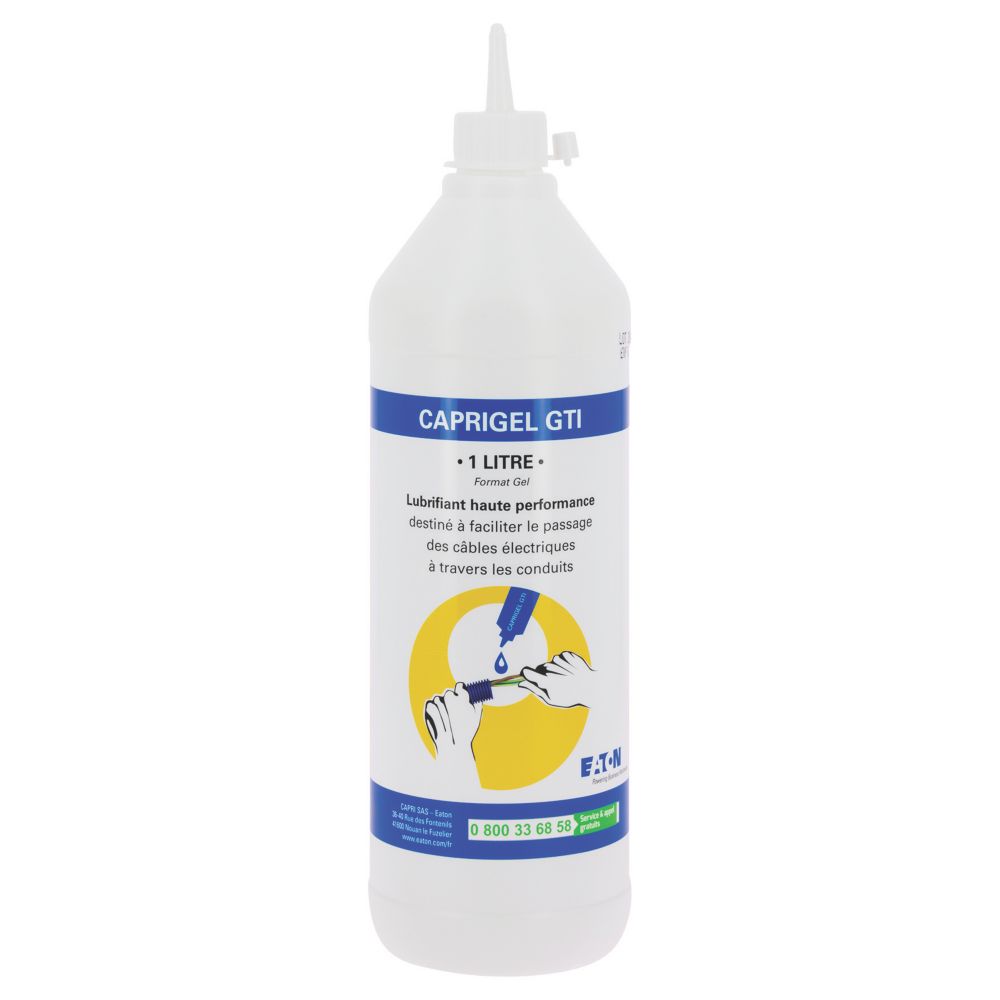 Gel lubrifiant pour gaine électrique passage de fils et câbles 1L Caprigel Eaton