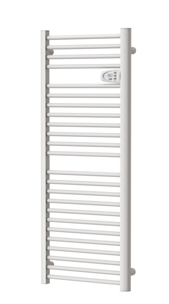  Sèche-serviettes électrique plat blanc Hom'y 137cm x 54cm 2559BTU