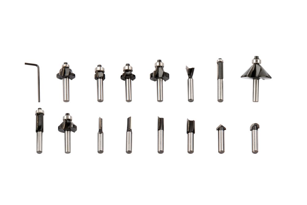 Jeu de 15 fraises défonceuse universelles 8mm