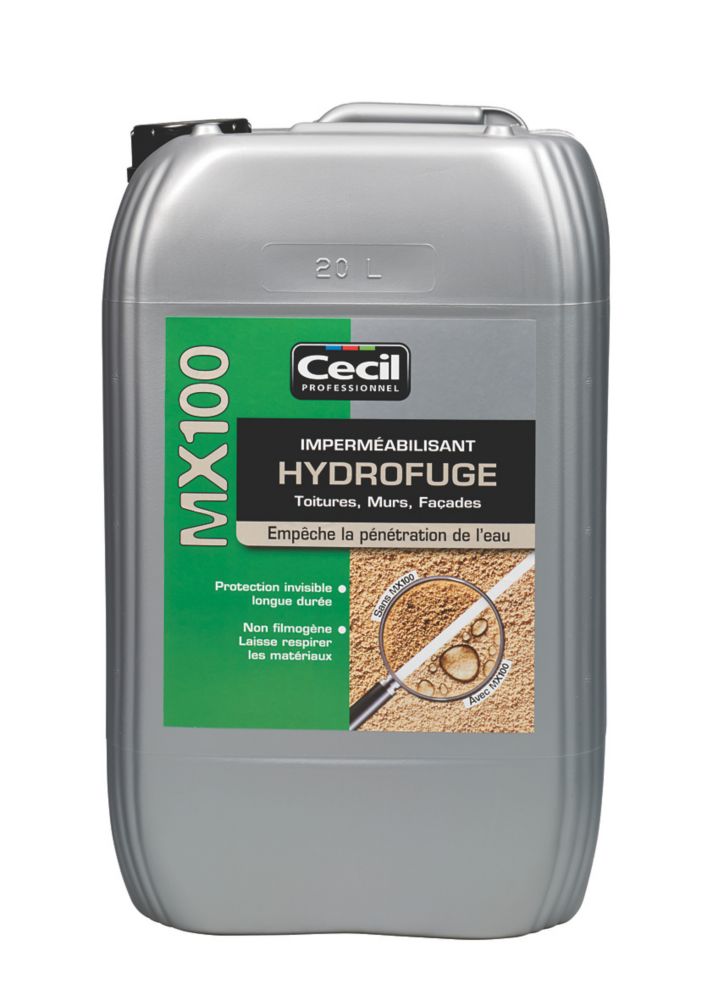 Agent imperméabilisant incolore Cecil Professionnel 20L