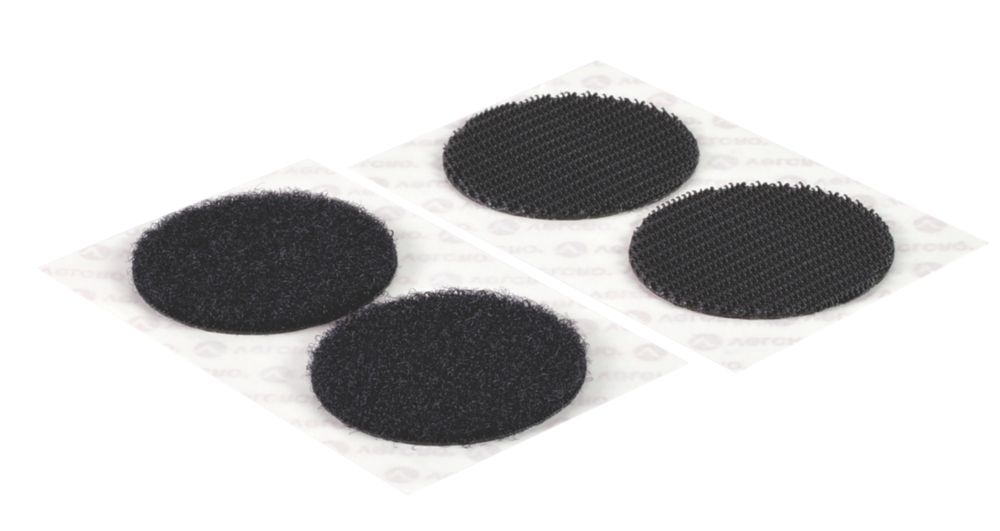 Lot de 6 pastilles à coller haute résistance noires Velcro Brand