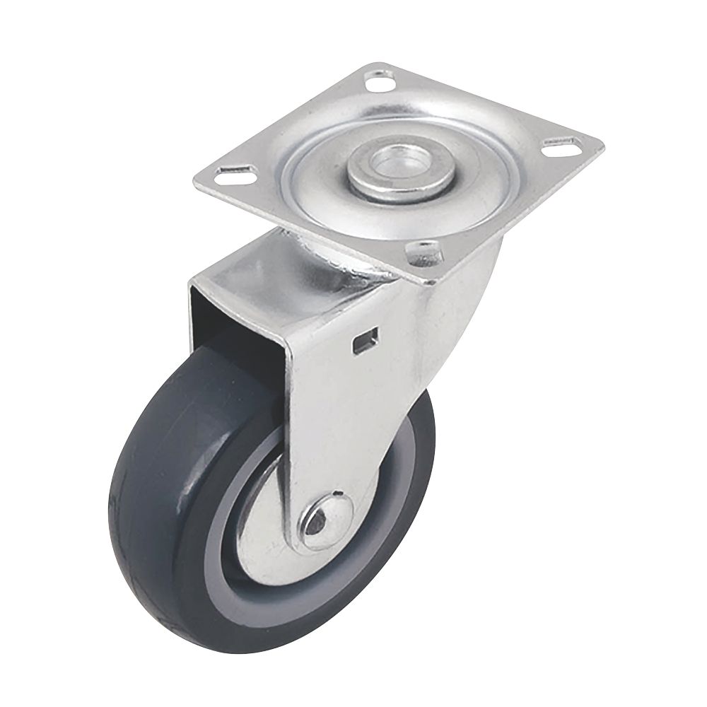  Roulette pivotante en caoutchouc thermoplastique à usage intensif 75mm 