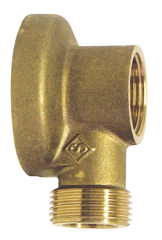 Applique murale laiton brut pour robinet de puisage MF 3/4" Pronorm
