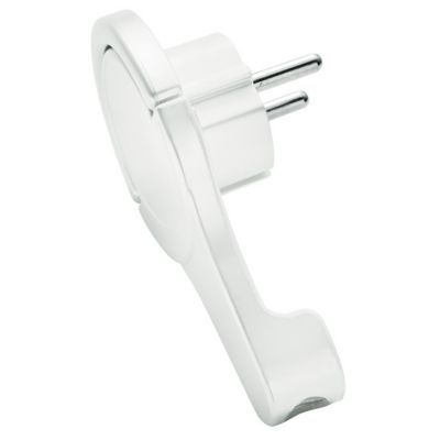 Fiche extra-plate 16A blanche