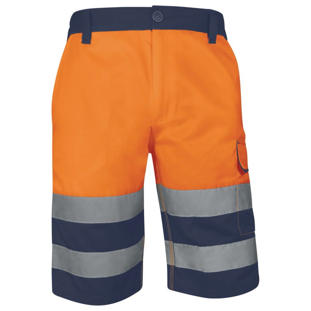 Bermuda haute visibilité Delta Plus orange taille 38/40