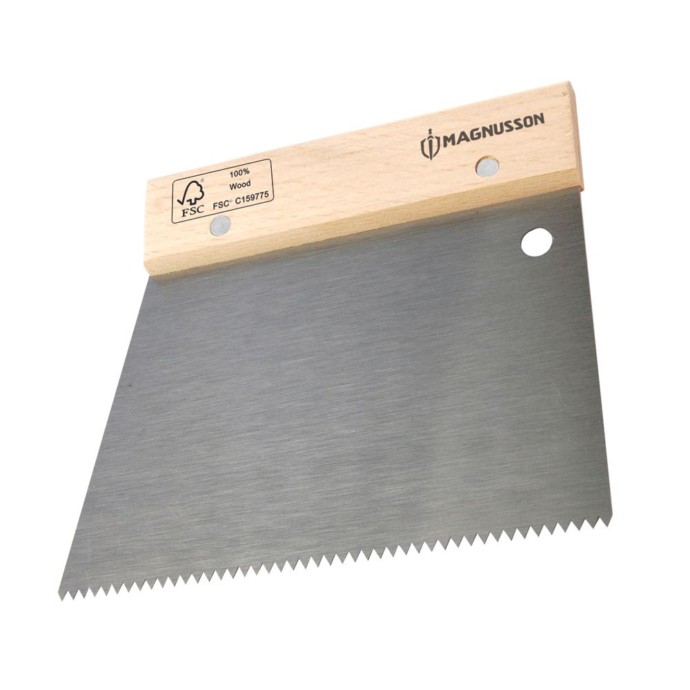 Peigne à colle carrelage crantée 4mm Magnusson V4 180mm x 115mm