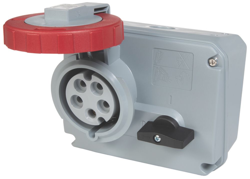 Prise fixe avec interrupteur 32A 2P+E 415V IP67 ABB