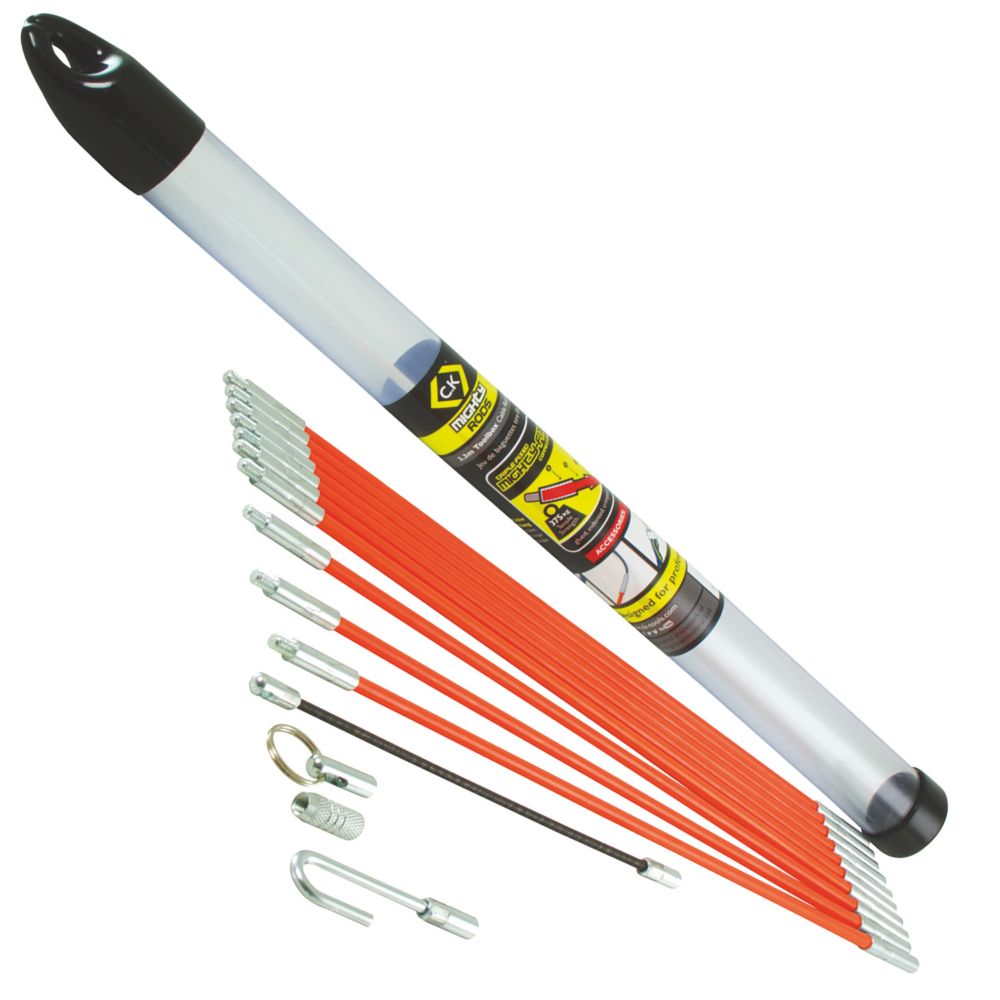 Kit de baguettes tire-fils flexibles 6mm C.K Mighty Rod 3,3m