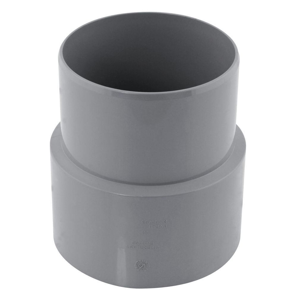 Manchette de réparation PVC mâle/femelle 100mm x 93mm à coller gris Fitt