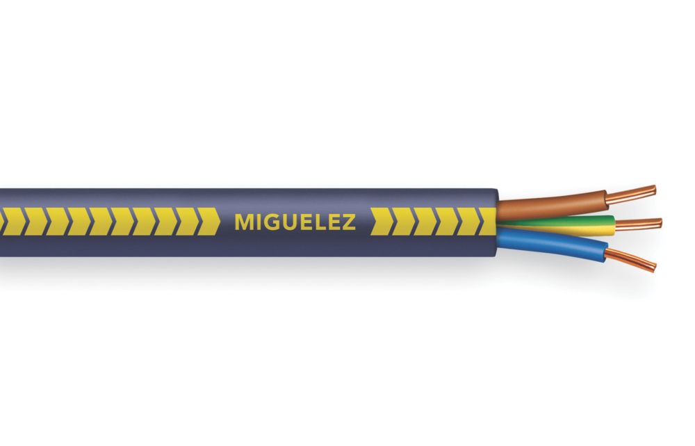 Câble électrique rigide Miguelez N1X6G3-U Bleu 2,5mm² LSZH, bobine de 50m