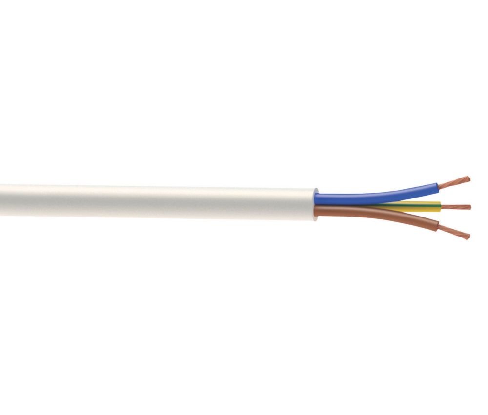 Câble électrique souple HO5VV-F 3G1,5 mm² 10m blanc