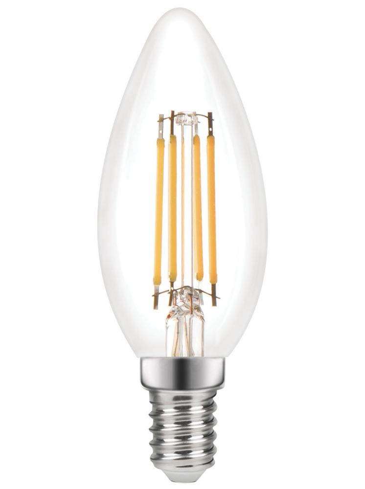 Ampoule LED à filament virtuel bougie LAP E14 470lm 3,4W