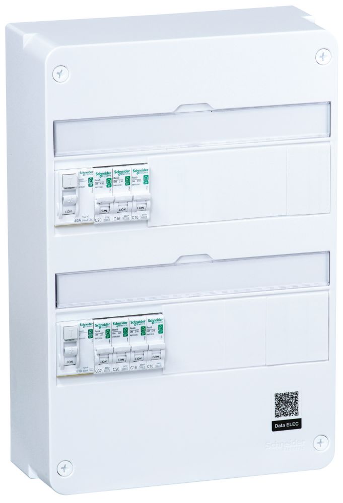 Tableau électrique pré-équipé 2 rangées 13 modules Resi9 R9H213SP13N Schneider