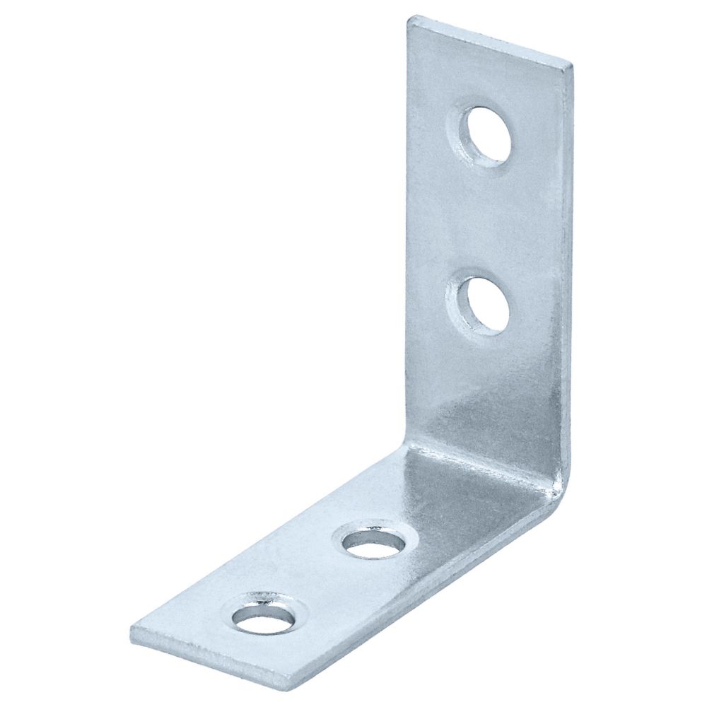 Équerre de fixation galvanisée Suki 15 x 40mm, lot de 50