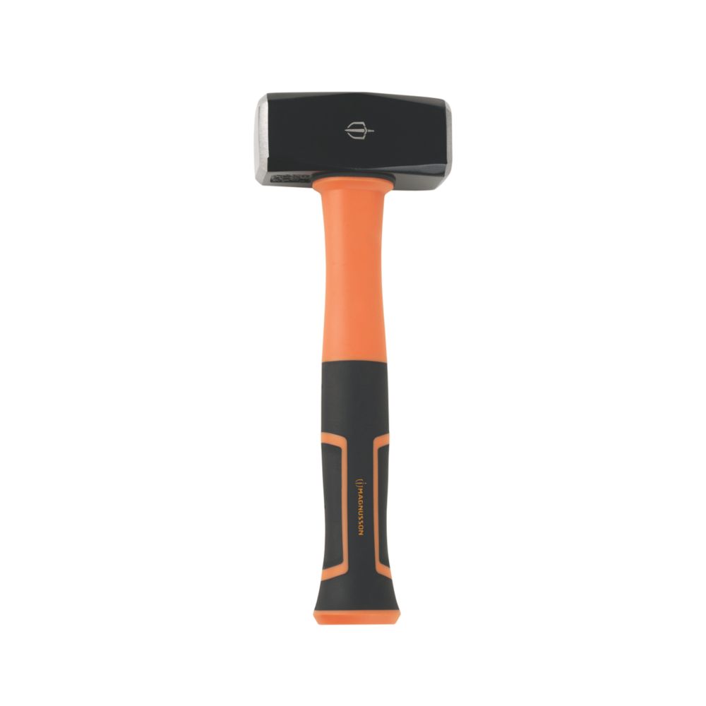 Massette 1,4 Kg Manche Fibre De Verre - Tête Acier Forgé Octogonale Pour Jardinage Et Construction