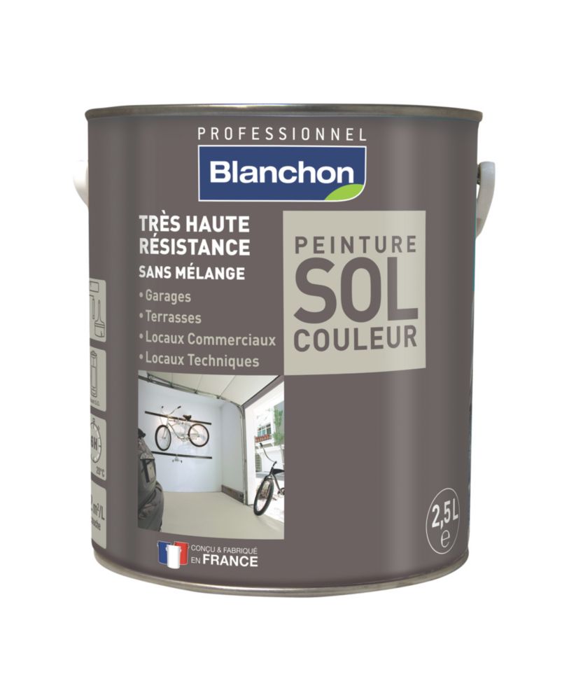 Peinture pour sols gris clair satiné Blanchon 2,5L