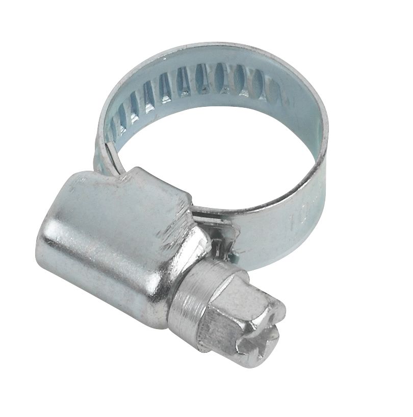 10 colliers de serrage zingués bleus Easyfix 10-16mm