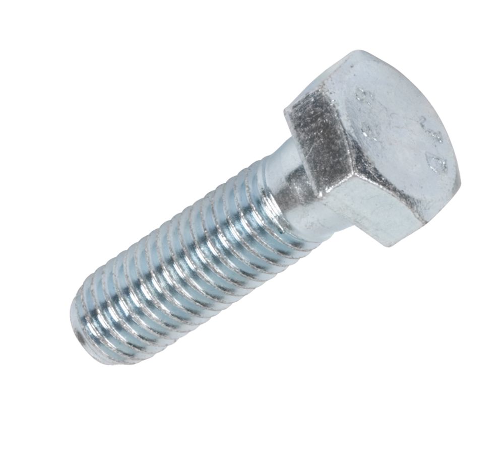 Vis à métaux en acier à tête hexagonale à haute résistance zingué brillant Easyfix M12 x 40mm, lot de 50