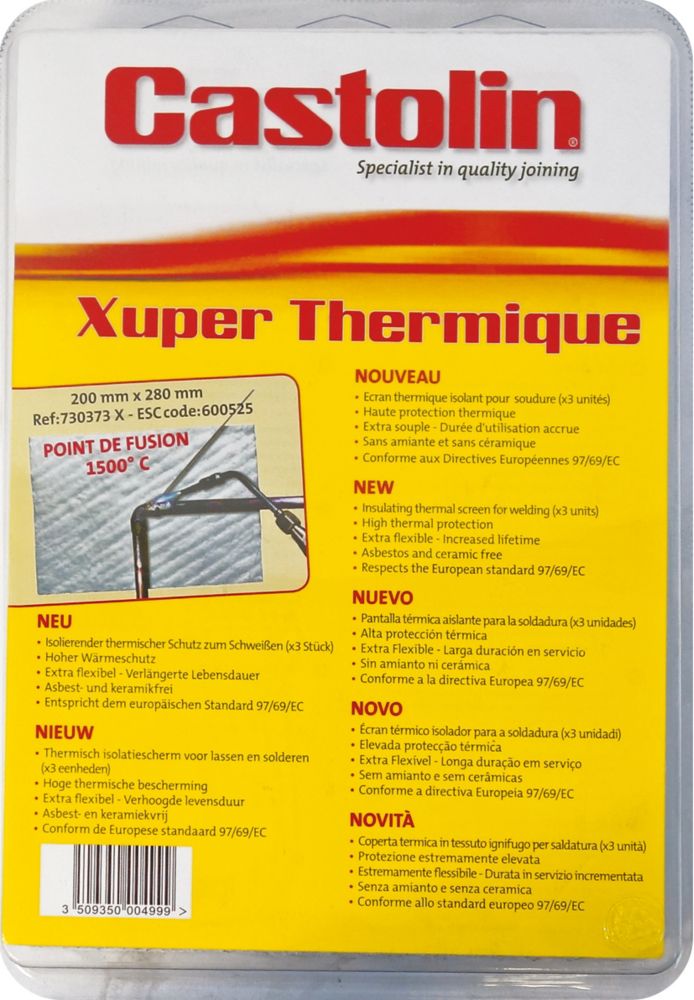 Écran thermique 3 plaques Castolin 200 x 280mm