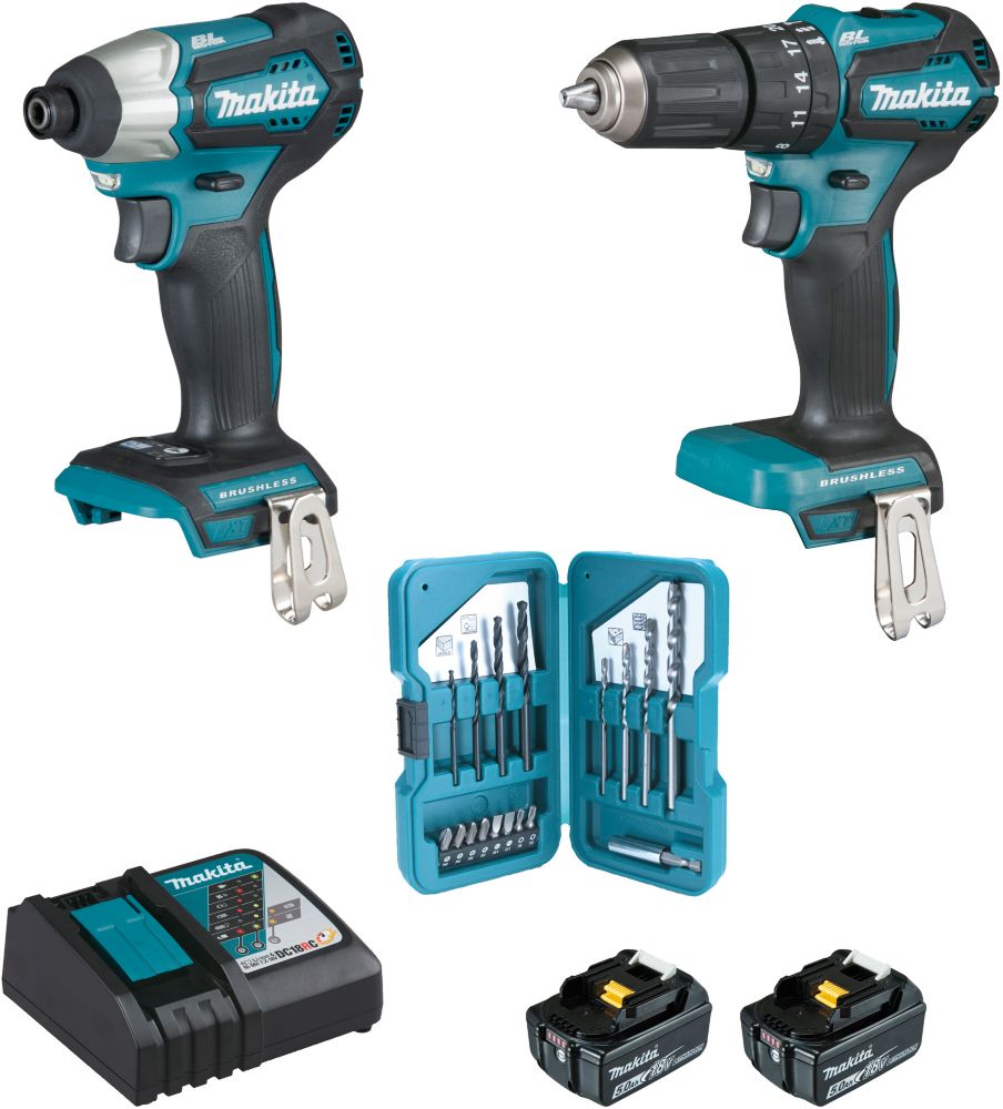 Pack de 2 outils sans fil Makita DLX2221TJ2 18V Li-ion 2 x 5,0Ah 