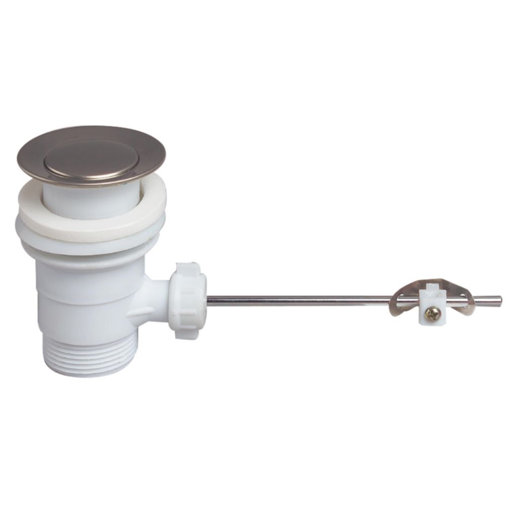 Bonde de lavabo à tirette avec trop-plein Wirquin 62mm