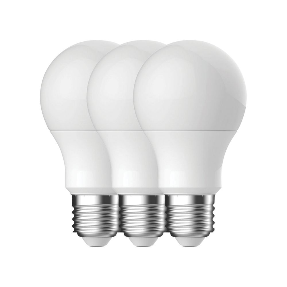 Lot de 3 ampoules E27 LED Energetic A60 4000K 806lm 8.6W
