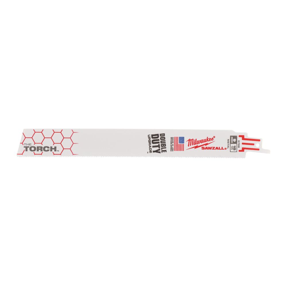 Lot de 5 lames de scie sabre en métal Torch 48475788 Milwaukee 230mm